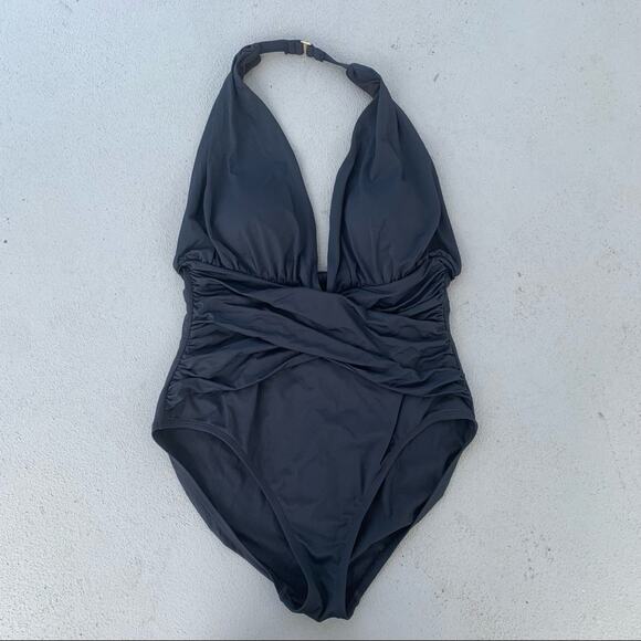 La Blanca Other - La Blanca black halter one piece swimsuit Size 16